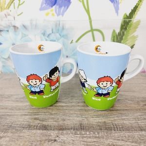 Mainzelmannchen ZDF P:os Mug Germany 2004 Set of 2